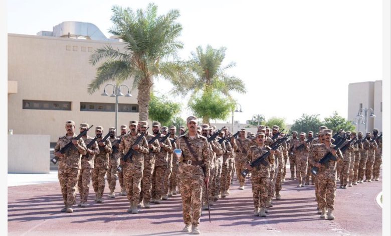 خريجو الإدارة العامة للمجاهدين في عرض عسكري، 2025.